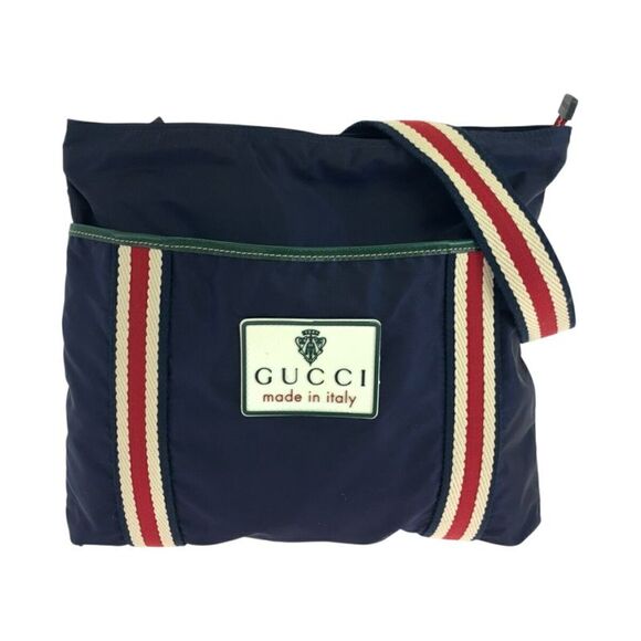 Gucci Nylon Crest Shoulder Bag